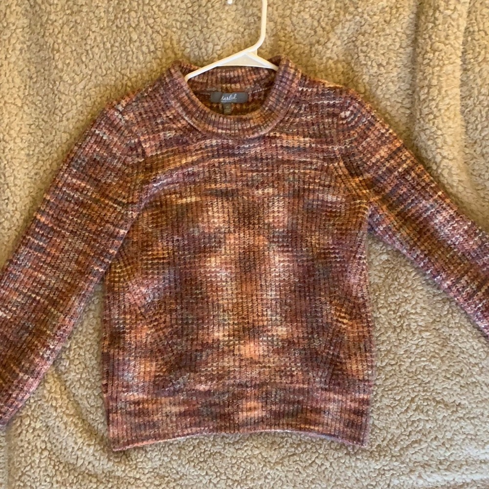 Soft pink marled sweater